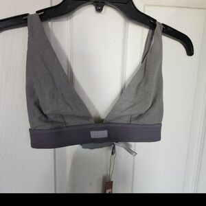 SKIMS Slate V-Neck Bralette